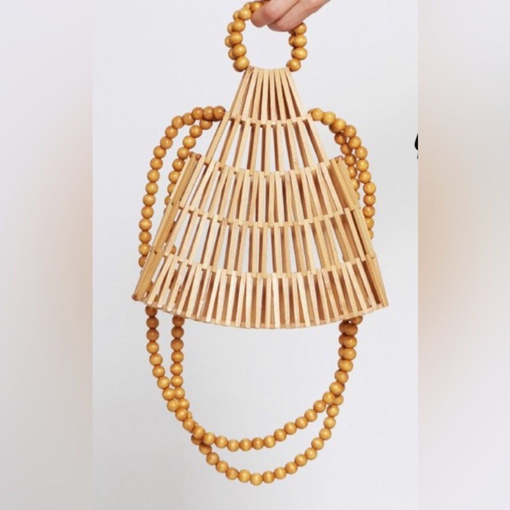 Wooden hand bag
